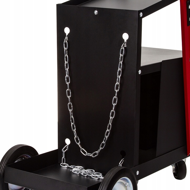 WÓZEK SPAWALNICZY DO SPAWAREK 4 SZUFLADY + PÓŁKA NA BUTLE