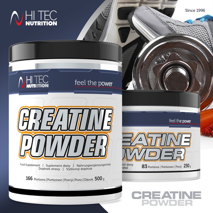 HI TEC Creatine Powder- 250g MONOHYDRAT MASA SIŁA