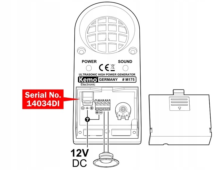 KEMO M175 ODSTRASZACZ NA INSEKTY, PTAKI, KUNY INNE