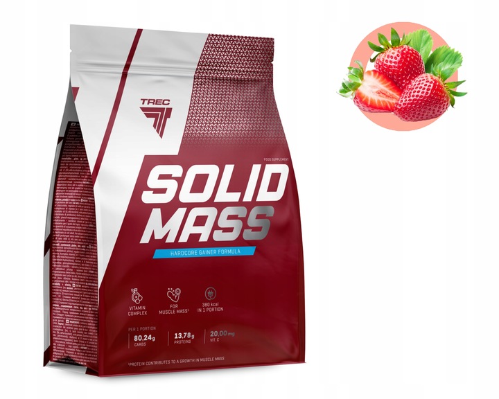 GAINER TREC SOLID MASS OGROMNA PACZKA 5800g MASA BIAŁKO WĘGLOWODANY 5,8 kg