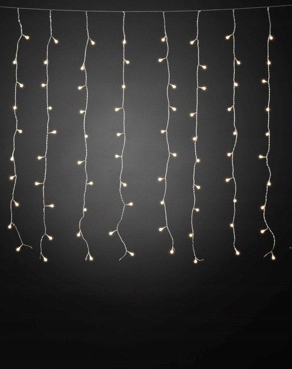 Kurtyna świetlna LED 1,5x2,5 ciepła biel nietypowa