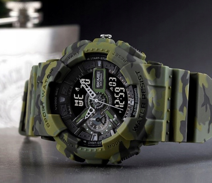 Zegarek męski elektroniczny militarny taktyczny wiele funkcji