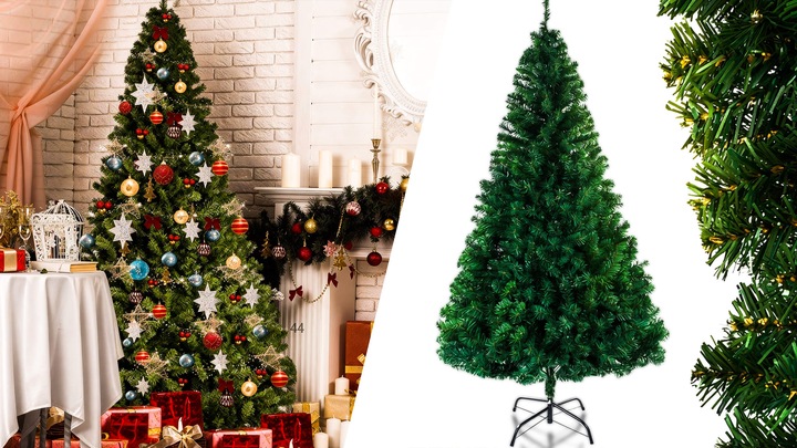 Choinka sztuczna jak żywa sosna zielona świąteczna dekoracyjna jodła 150 cm