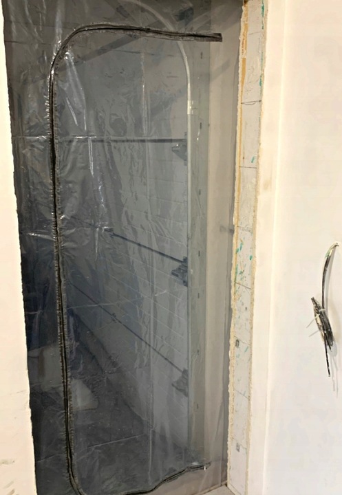 DRZWI REMONTOWE BUDOWLANE MALARSKIE KURTYNA PRZECIWPYŁOWA ZAMEK FOLIA REMON