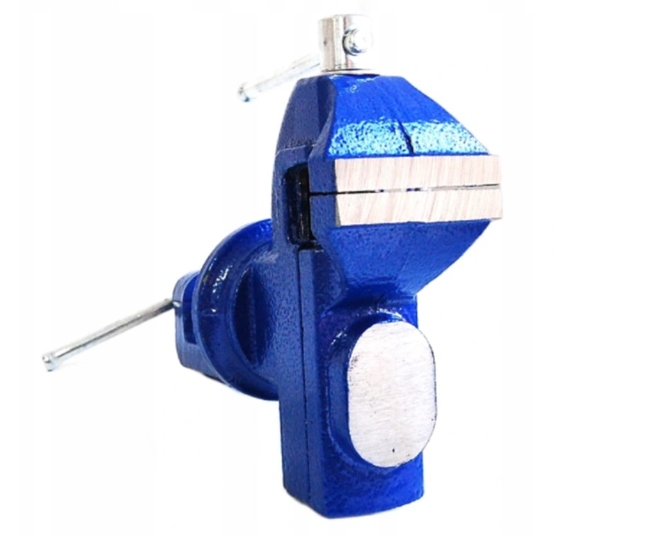 IMADŁO ŚLUSARSKIE OBROTOWE 360 Z KOWADŁEM ŻELIWNE STOŁOWE SOLIDNE 50MM