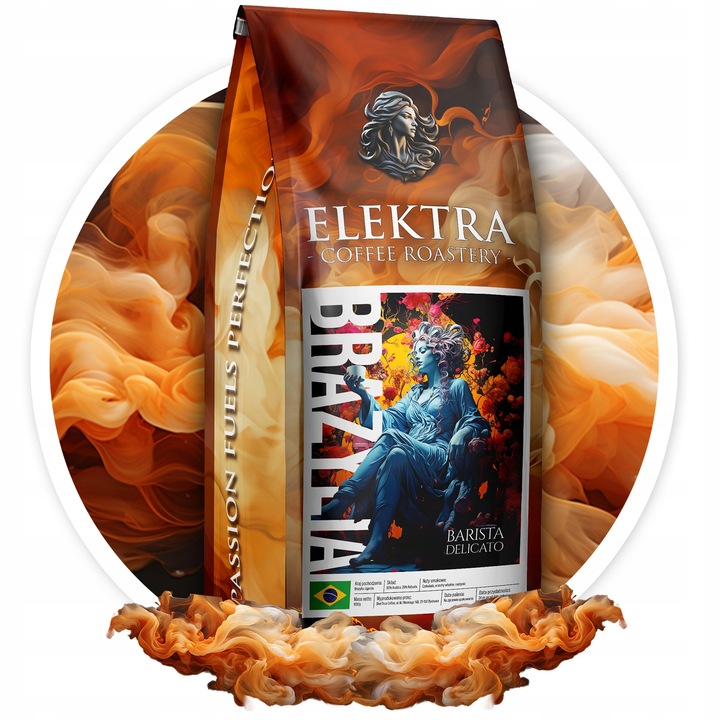 Kawa ziarnista ELEKTRA KAWA ZIARNISTA BRAZYLIA -ELEKTRA ŚWIEŻO PALONA 1KG