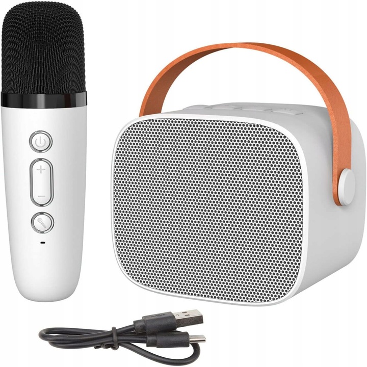 ZESTAW DO KARAOKE BEZPRZEWODOWY MINI GŁOŚNIK BLUETOOTH MIKROFON DLA DZIECI