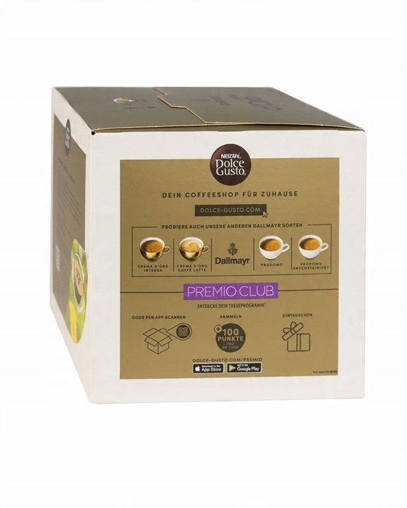 Kawa NESCAFE DOLCE GUSTO DALLMAYR CREMA D'ORO 16 kapsułek + GRATIS