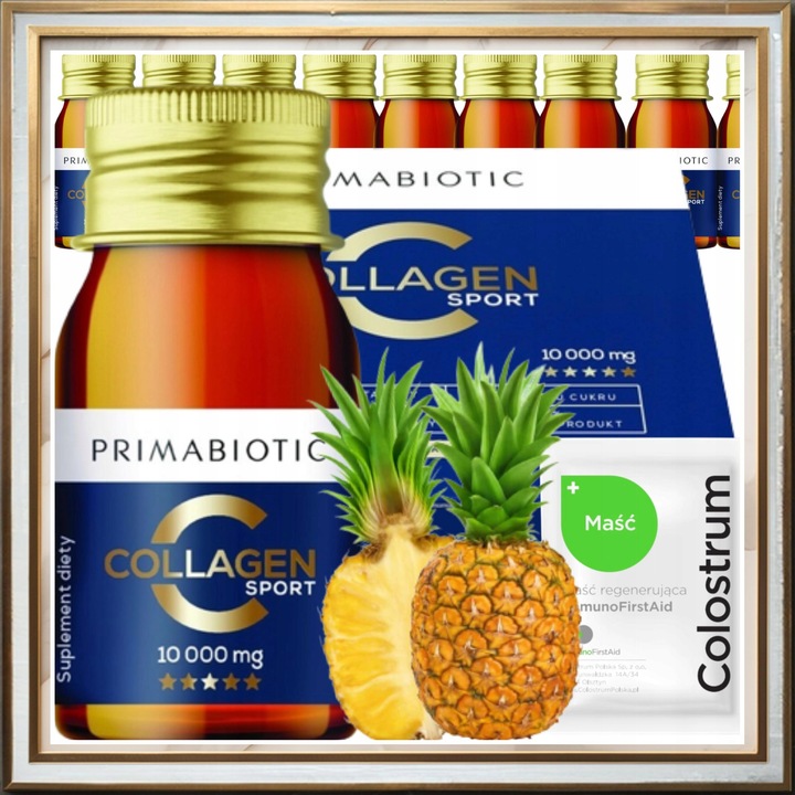 Kolagen do picia Primabiotic Collagen Sport 12 WITAMIN 30szt x 30 ml ANANAS