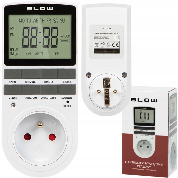 PROGRAMATOR CZASOWY TIMER CYFROWY LCD WYŁĄCZNIK