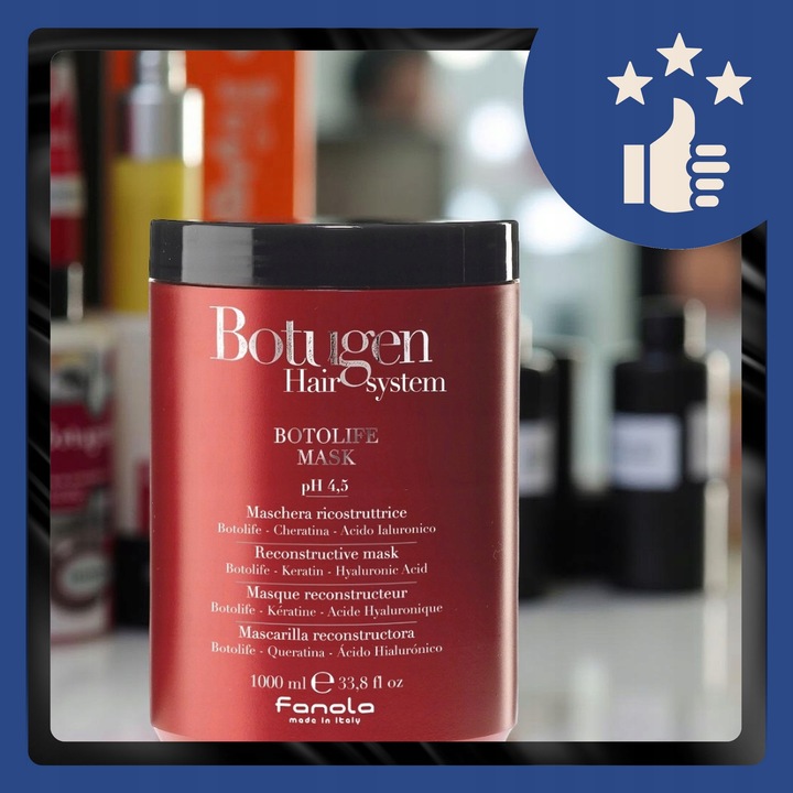 MASKA DO WŁOSÓW ŁAMLIWYCH REKONSTRUUJĄCA FANOLA BOTUGEN BOTOLIFE 1000ML