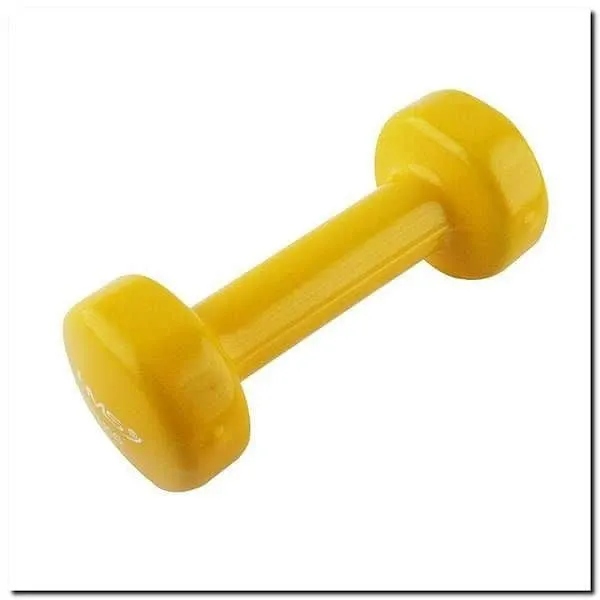 CIĘŻAREK ŻELIWNY POKRYTY WINYLEM HMS 1 kg 17023 HANTEL HANTELKA TRENING