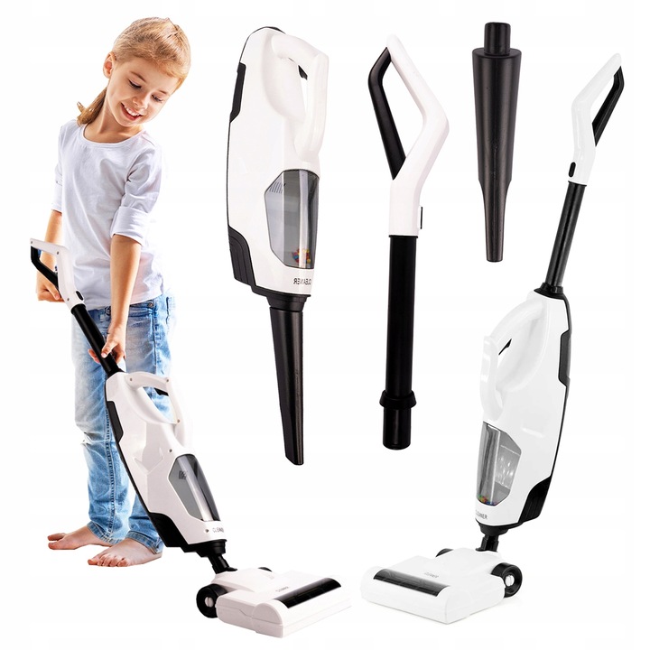 ODKURZACZ PIONOWY DLA DZIECI BEZPRZEWODOWY Z FUNKCJĄ SSANIA Z DŹWIĘKIEM 2w1