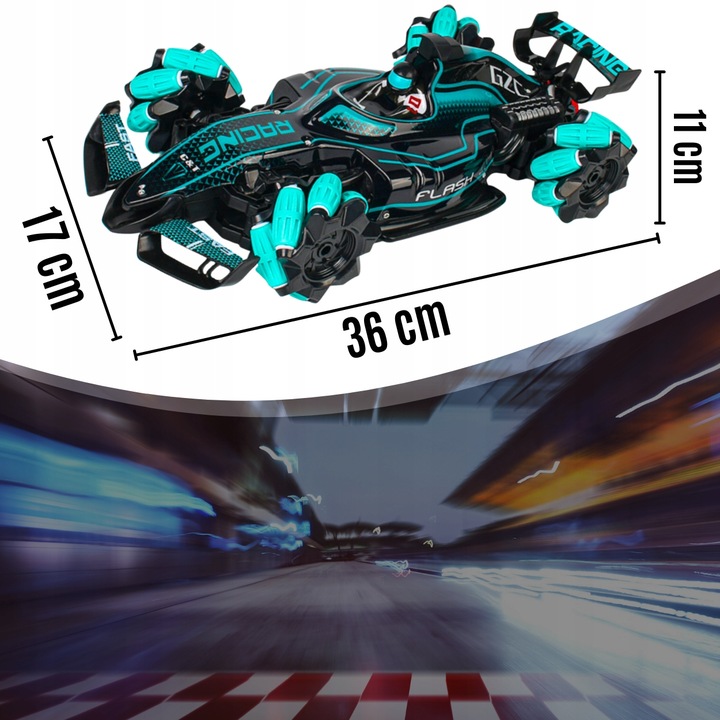 ZDALNIE STEROWANY DUŻY SAMOCHÓD DRIFT CAR AUTO STEROWANE GESTAMI RĘKI PILOT