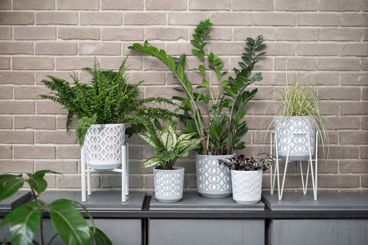 ZESTAW 3 DONICZEK AZTEK śr. 19,5cm CZARNY/ZŁOTY Lamela