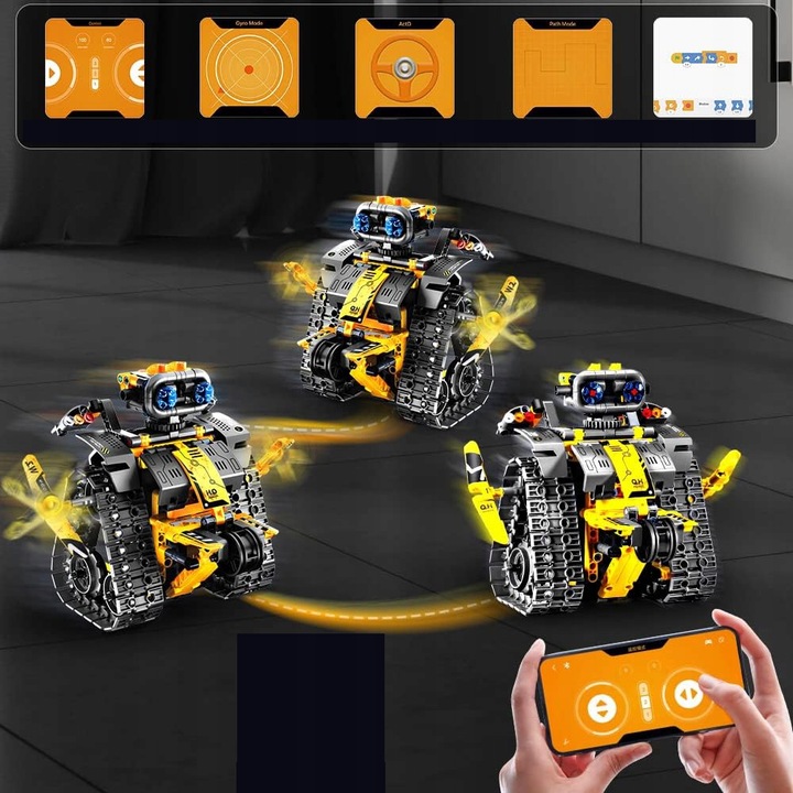 KLOCKI ROBOT ZDALNIE STEROWANY RC 4w1 DUŻY 672szt DO PROGRAMOWANIA