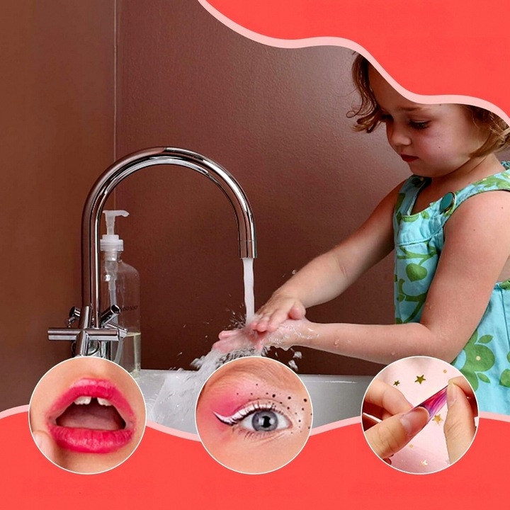 Kuferek kosmetyków Zestaw MAKE UP MALOWIDŁA Kosmetyki dla dziecka makijaż