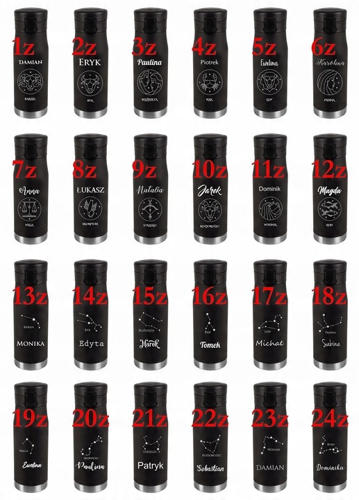 Kubek termiczny 600 ml TERMOS PREZENT szkoła biuro podróż auto TWÓJ GRAWER