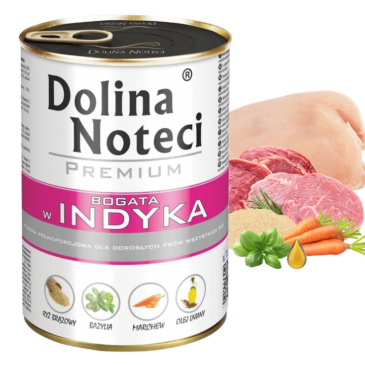 DOLINA NOTECI Premium Mix Smaków karma dla psa mokra 30 x 400g bezzbożowa