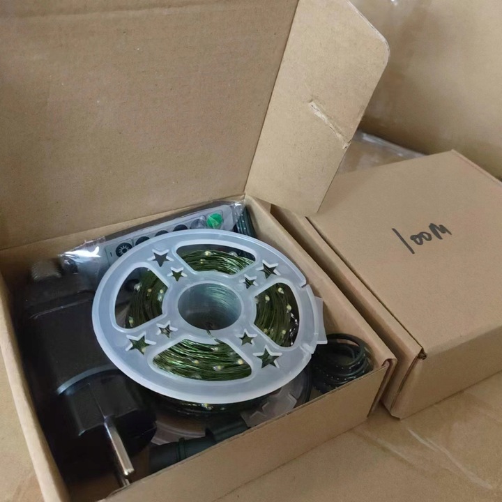 Zewnętrzne lampki choinkowe 1000 LED 100m, IP67 do dekoracji świątecznych