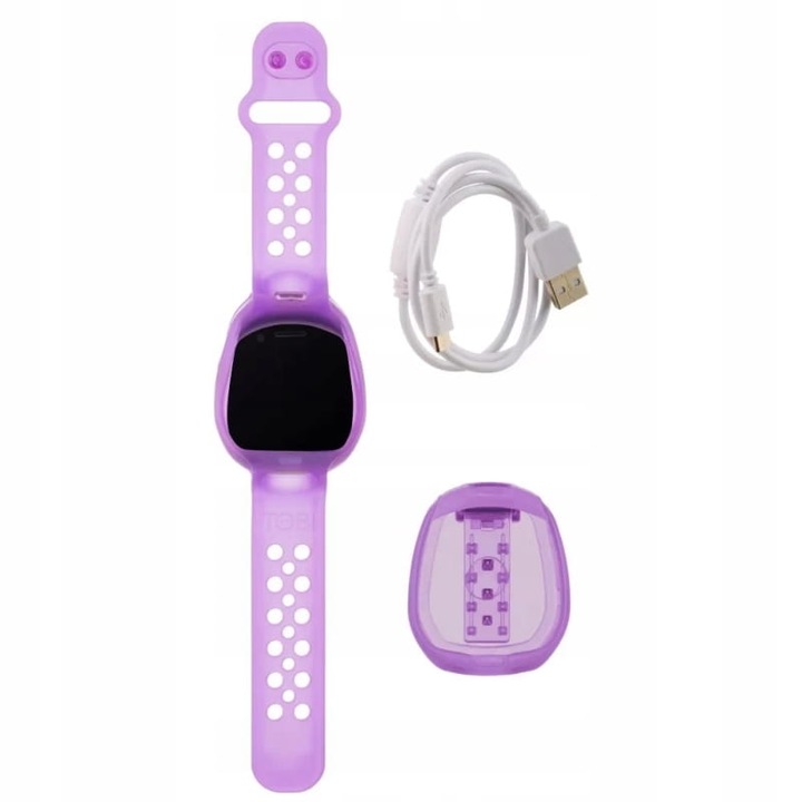 TOBI 2 ROBOT SMARTWATCH ZEGAREK INTERAKTYWNY ELEKTRONICZNY FIOLETOWY