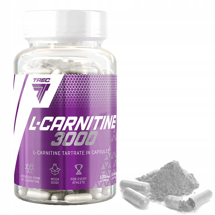 TREC NUTRITION L-CARNITINE 3000 - WIELOZADANIOWE KAPSUŁKI, REDUKCJA TKANKI