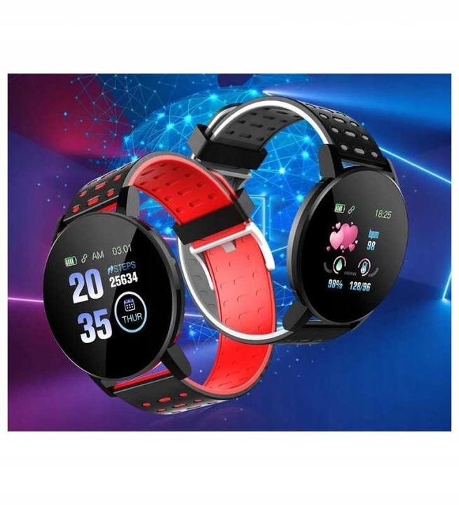 SMARTWATCH KROKOMIERZ ZEGAREK KROKI PULS TĘTNO SMS