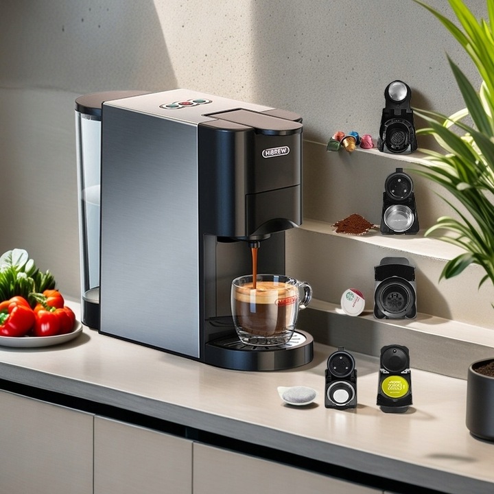 Ekspres Kapsułkowy do Kawy Ciśnienie 19 bar Moc 1450 W 5w1