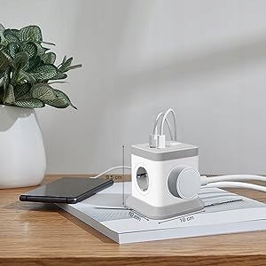 LISTWA ANTYPRZEPIĘCIOWA KOSTKA OCHRONNA 7w1 !! 4 GNIAZDKA + 3 USB JAKOŚĆ !!