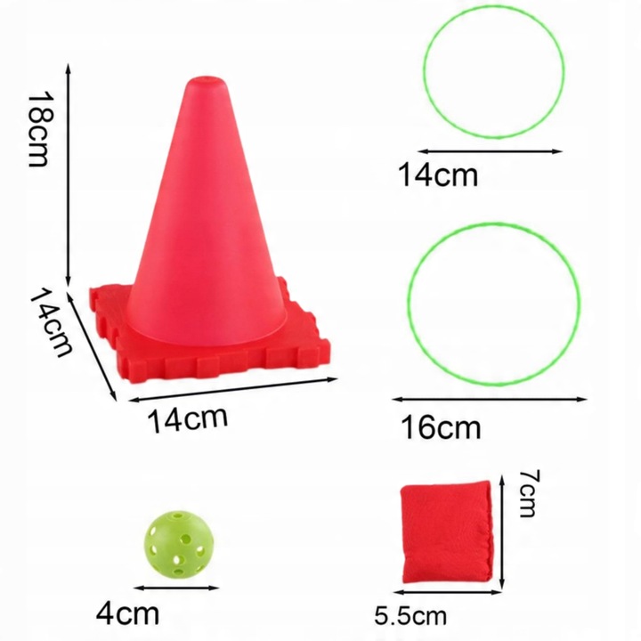 GRA ZRĘCZNOŚCIOWA RZUT DO CELU 3w1 PACHOŁKI OBRĘCZE WORECZKI 30 ELE WOOPIE