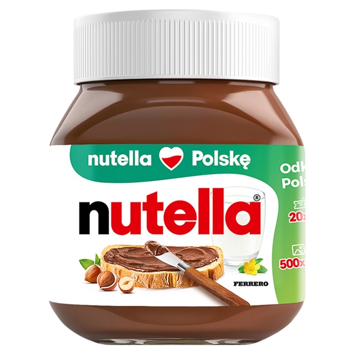 Pakiet 3 szt FERRERO KREM DO SMAROWANIA NUTELLA 350G