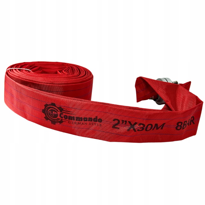 WĄŻ 2'' STRAŻACKI 30M DO WODY NAWADNIANIA PARCIANY SZAMBA GRUBY MOCNY