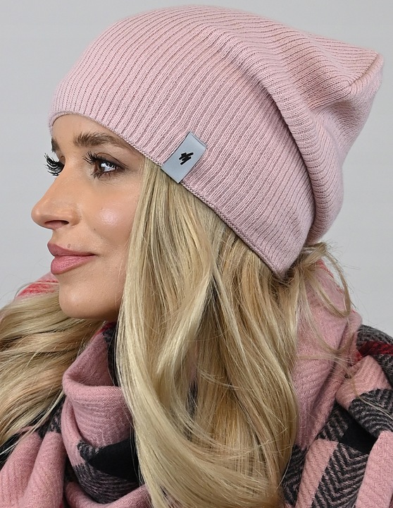 CZAPKA beanie smerfetka damska polar