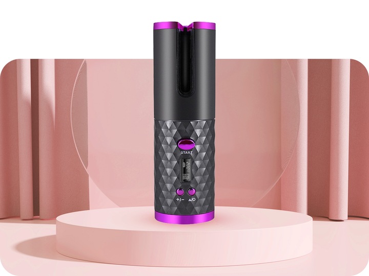 LOKÓWKA AUTOMATYCZNA LCD TIMER OBROTOWA FALOWNICA LOKÓWKA DO WŁOSÓW