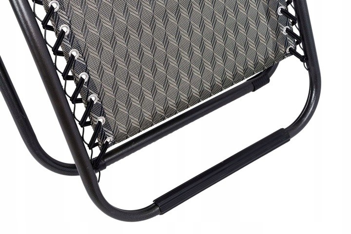 LEŻAK OGRODOWY ORION Zero Gravity brąz jodełka plażowy tarasowy składany