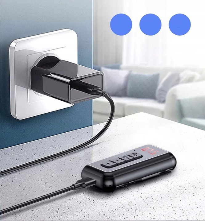 TRANSMITER FM BLUETOOTH ODBIORNIK AUX UNIWERSALNY