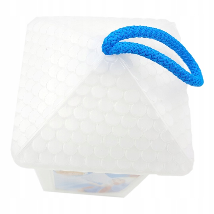 LAMPION ADWENTOWY PLASTIKOWY BIAŁY NA RORATY - lampionik dla dziecka