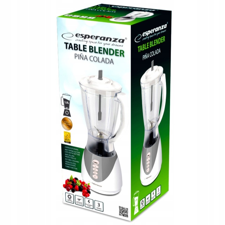 BLENDER KIELICHOWY KUCHENNY MIKSER KOKTAJLE 1,5L