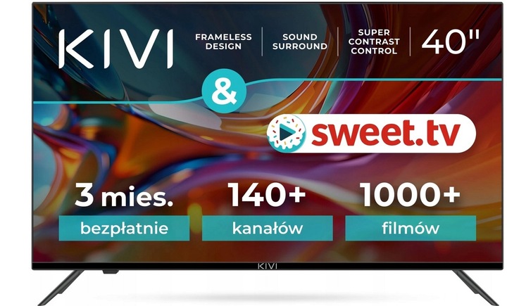 Telewizor KIVI 40F740NB 40" LED AndroidTV WiFi FULL HD SMART