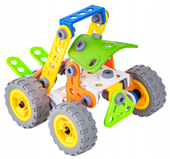 KLOCKI KONSTRUKCYJNE POJAZD BUDOWLANY DO SKRĘCANIA