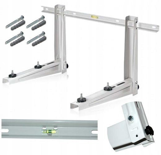 WSPORNIK KLIMATYZATORA Z POPRZECZKĄ podpora do 120 kg HL-550 z poziomnicą