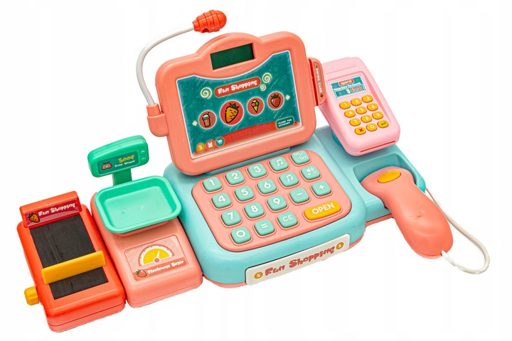 Sklepowa kasa fiskalna waga czytnik skaner taśma