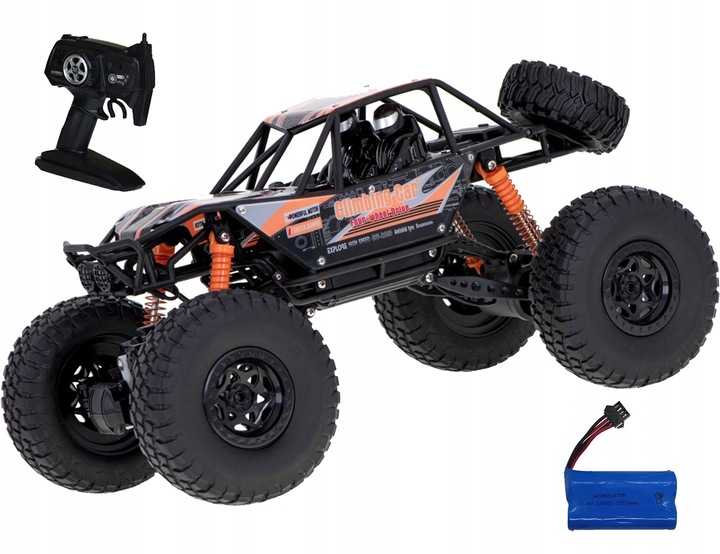 AUTO ZDALNIE STEROWANE SAMOCHÓD RC 48 CM WIELKI CRAWLER 4x4 POMARAŃCZ