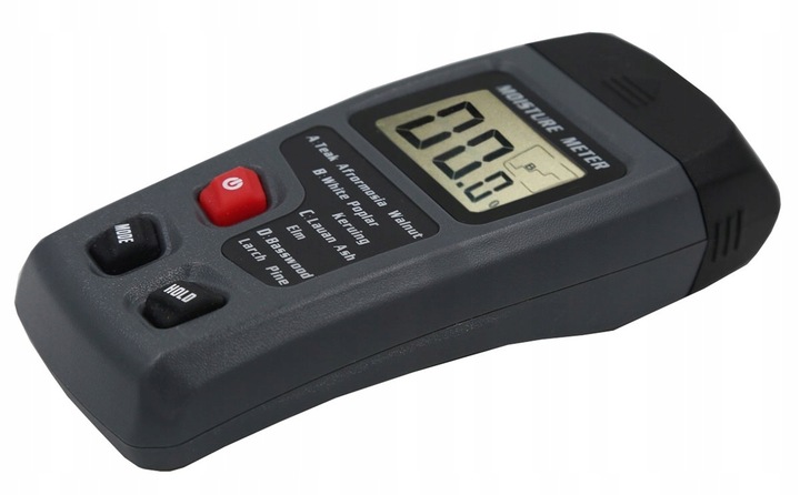 WILGOTNOŚCIOMIERZ UNIWERSALNY DO DREWNA I INNYCH DRZEWA DO KOMINKA