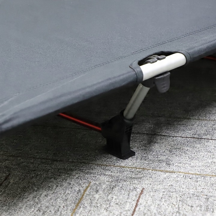 ŁÓŻKO TURYSTYCZNE POLOWE LEŻAK SKŁADANE DUŻE WYGODNE Z TORBĄ - LEKKIE