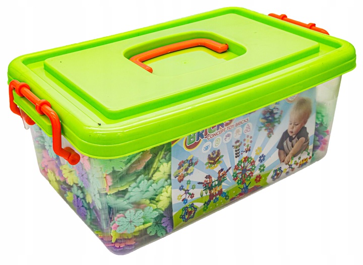 Klocki Konstrukcyjne Rzepy Płatki Śniegu 2500 elem