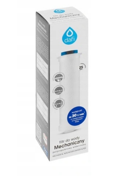 10 X FILTR WKŁAD PRZEPŁYWOWY DAFI POLIPROPYLENOWY