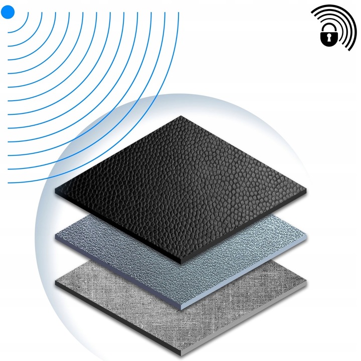 PETERSON portfel damski poziomy RFID STOP portmonetka na zatrzask czarny