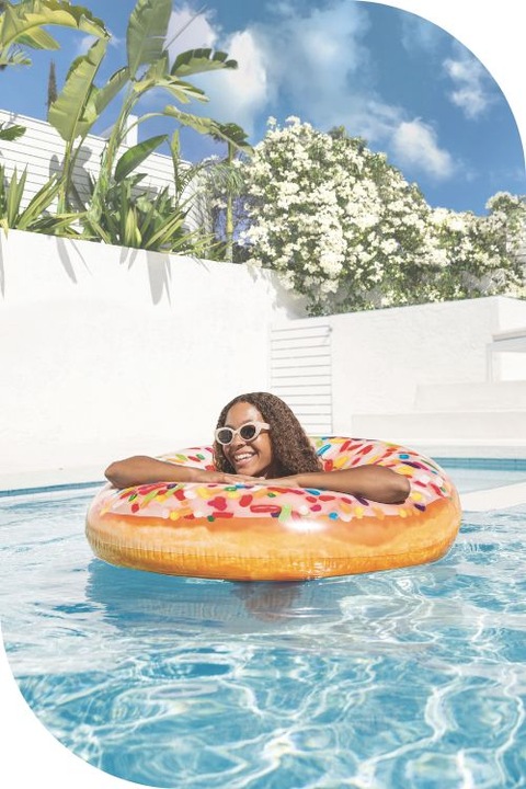 Koło do Pływania na Plażę Dmuchane Kółko do Pływania nad Wodę 99cm INTEX