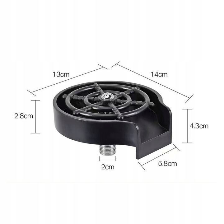 AUTOMATYCZNA MYJKA DO SZKLANEK KUBKÓW BUTELEK PŁUCZKA DO ZLEWU + GRATISY